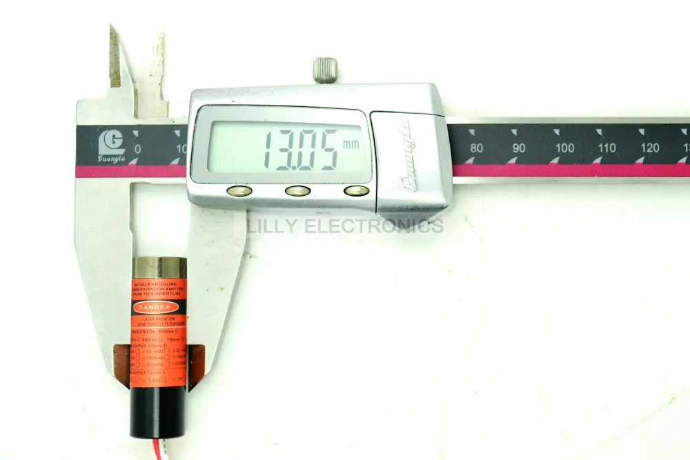 Industriële 650nm 100 mW Rode Laser Dot Module 13x42mm