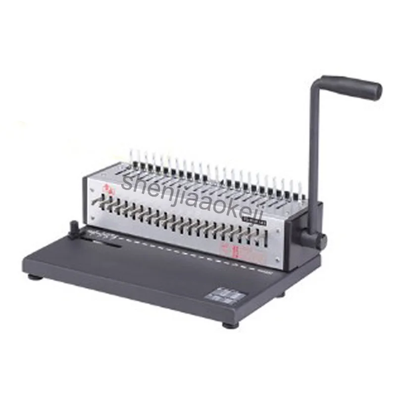 

A4 paper comb Bookbinding machine 21 Holes binder Office Machine manual Binding Machine 200 sheets binding thickness 1pc