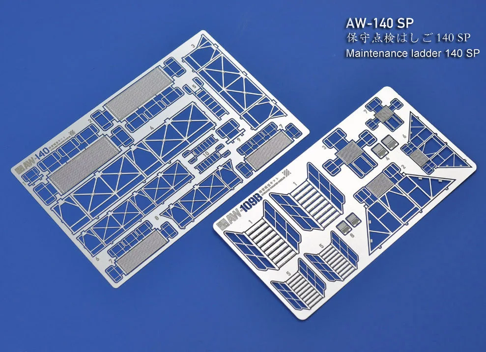 1/100&1/144 Etching Parts Maintenance ladder AW140+AW109 Set Package / Photo-etched sheets Accept Wholesale