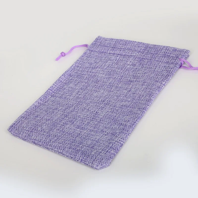 NiceBeads Fashion 4 Size Light Purple Cotton Linen Gift Pouch Bags Decorative Bags Pouch/Jewelry&Gift&Phone Package