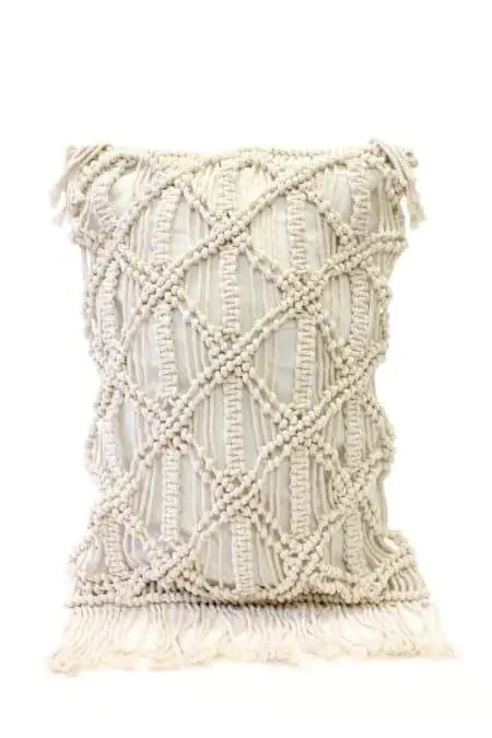 Macrame cushion cover Bohemian throw pillow cover / wedding decorative cushion sham custom size and color