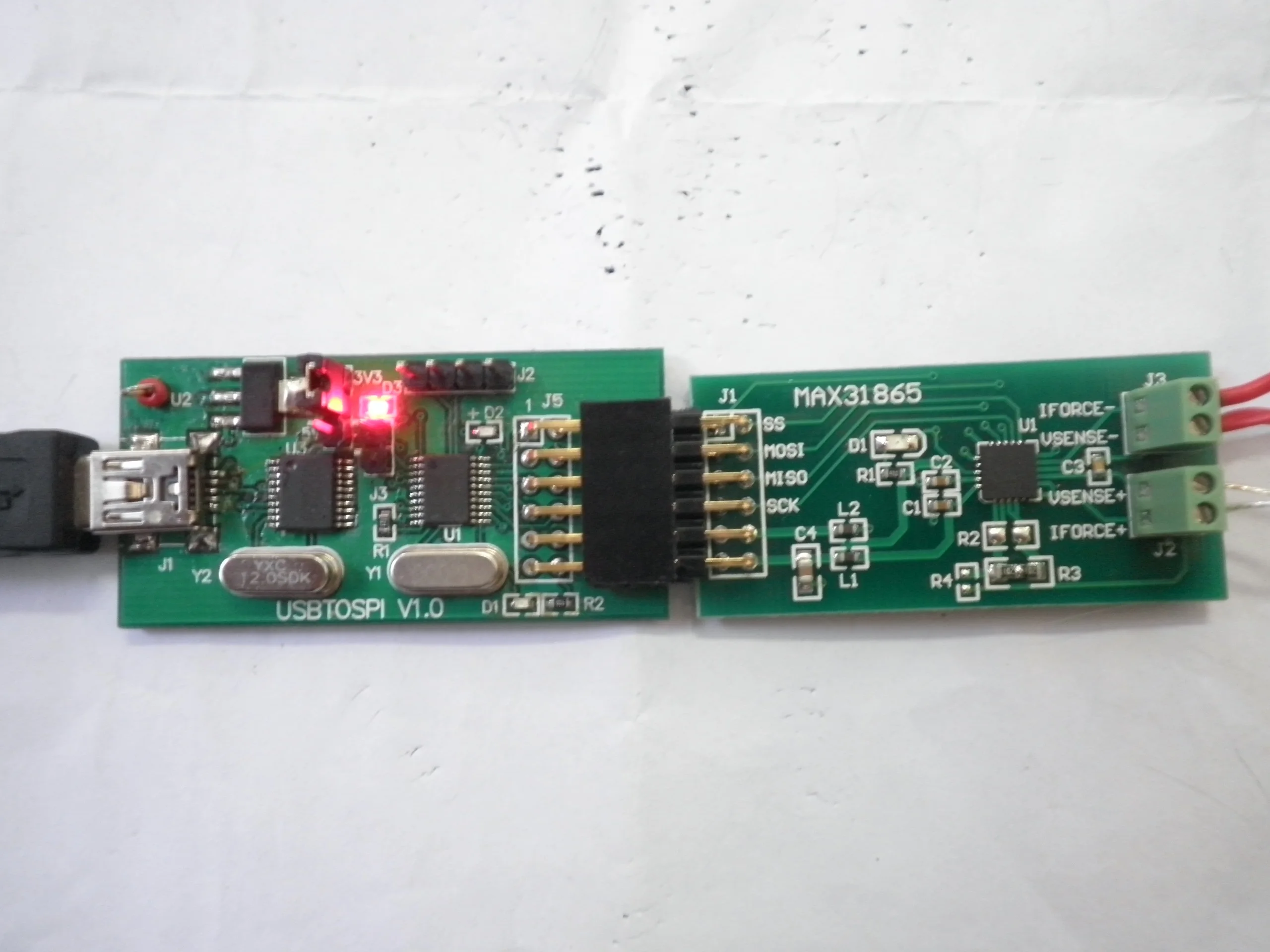 

MAX31865 PT100/PT1000 temperature measurement module evaluation Suite