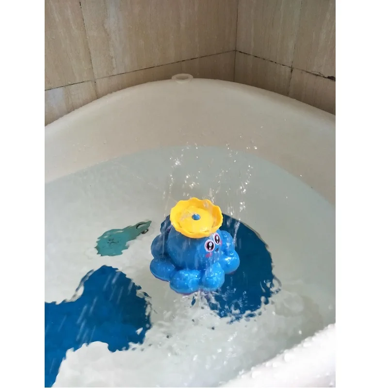 Sozzy – jouets de bain d'eau pour bébé, bateau pulvérisateur, Ollie, poulpe, électronique, combinaison, jouet de fontaine de piscine de 1 à 2 ans