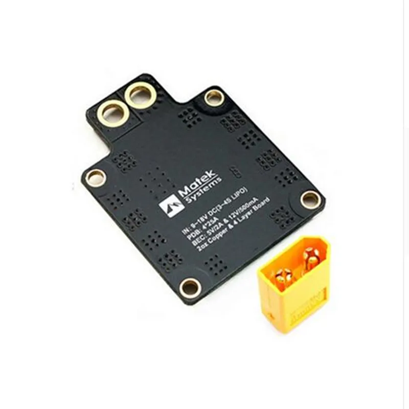 30.5*30.5 مللي متر MATEK XT60 محور الطاقة PDB لوحة توزيع الطاقة مع BEC 5 فولت/12 فولت ل F3 F4 F7 CC3D التحكم في الطيران FPV سباق بدون طيار