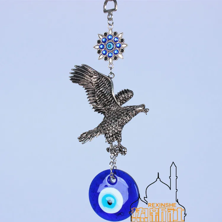 

Turkey blue eyes ornaments Muslim peace Eagle Pendant evil "Dapeng wall eye of the devil