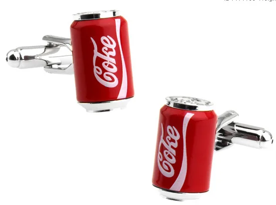 Novelty   18 Styles Option Cola/ Whiskey/ Coffee Cup/ Beer Cap/ Magic Cube/ Chaplin Style   Cuff Links