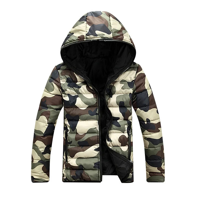 Dikke Parka Authentieke 2-facd Mannen Jassen Gewatteerd Jas Sport Winter Kleding Warme Jas Camouflage Ongeventileerde Jongen Dragen 3XL Plus