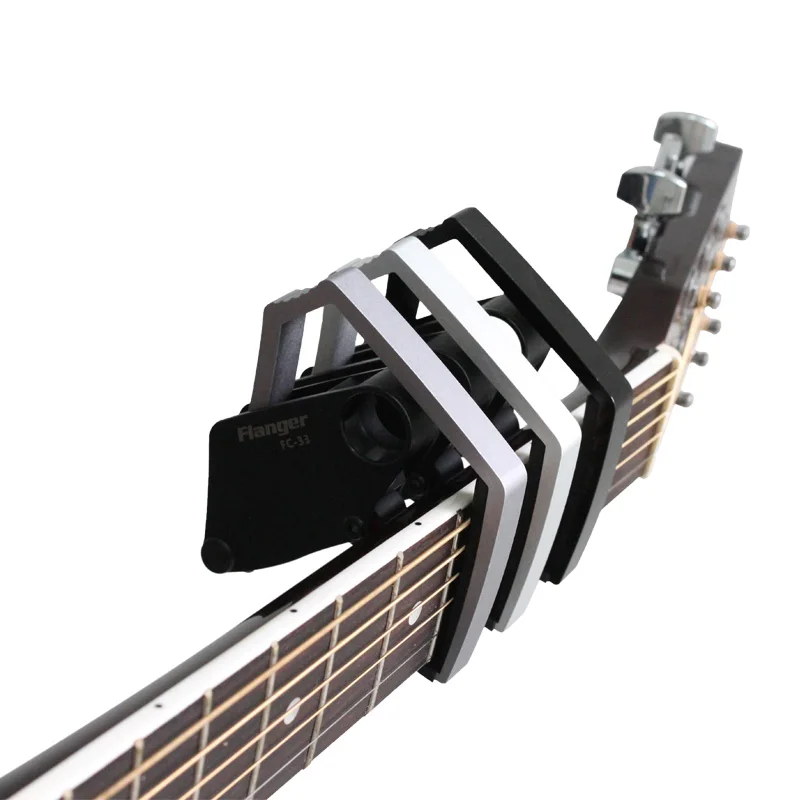 Flanger FC-33 Innovative Newly Designed Guitar Capo with Rolling Ball Joint + Free 3-gauges Guitar Pick