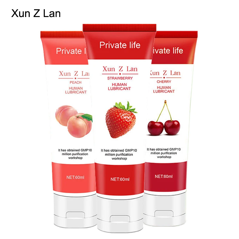 Fruit Flavor Lubricant for Anal Sex Oral Sex Massage oil Strawberry/ Cherry/Peach Lubricating oil Water Based Lube Easy To Clean