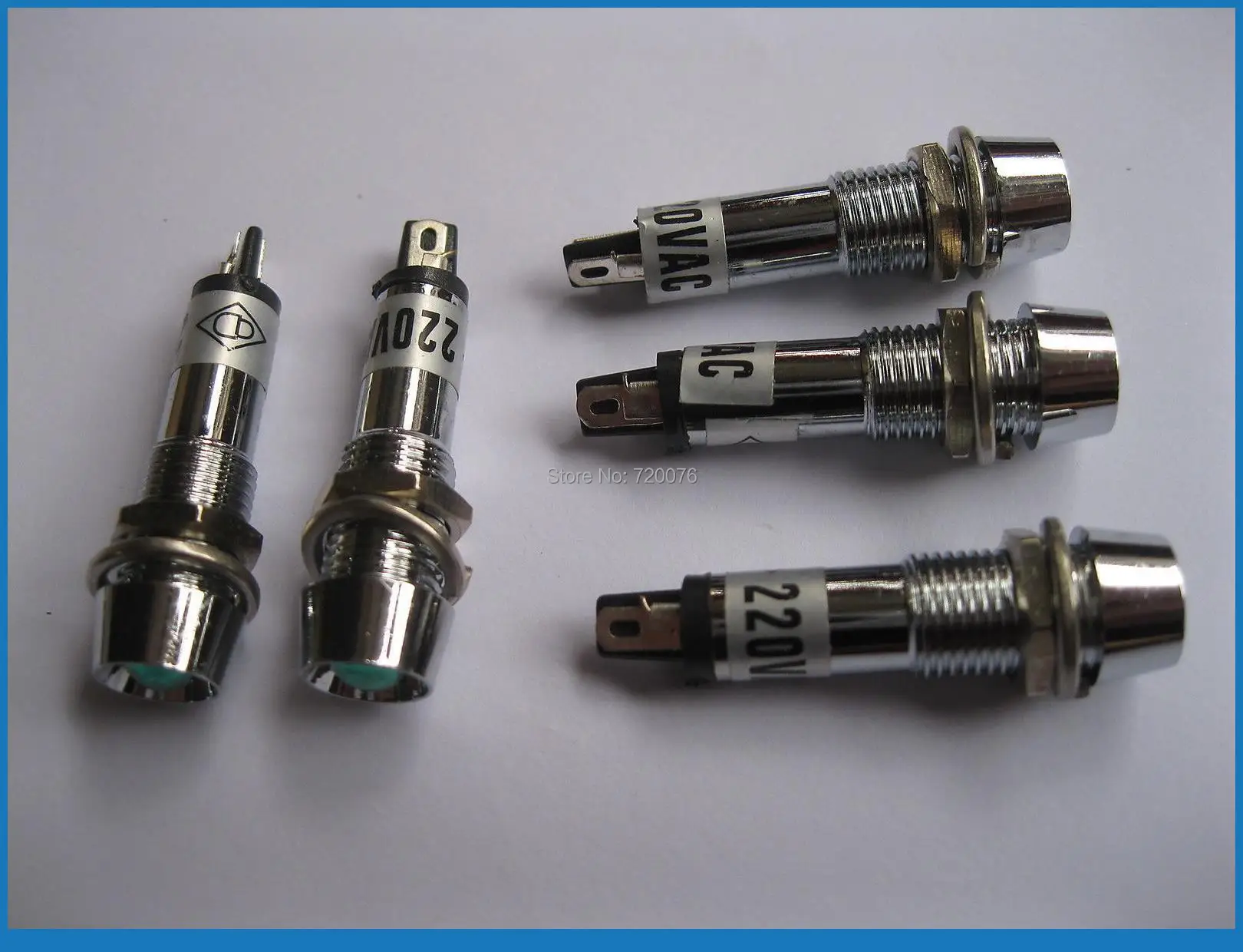 10 pcs New LED Indicator Green/Red/Yellow Color AC 220V Signal light  for switch etc