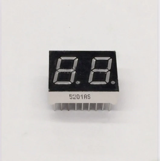 100pc Common cathode/Common anode 0.5inch digital tube 2 bit digital tube display best  RED Static digital tube 18pin