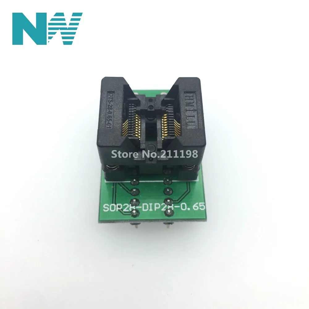 IC Socket Tssop20 to dip20 adapter tssop20 ots-20 28 - 0.65 - 01 programmer adapter