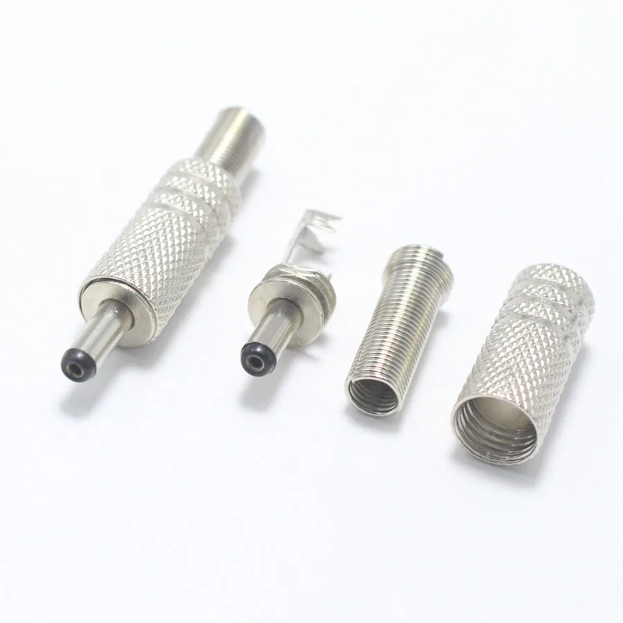 1pcs 5.5x2.5 5.5x2.1 4.8x1.7 4.0x1.7 3.5x1.35 3.5x1.1 2.5x0.7 6.5x4.4 5.0x3.0 mm Male DC Power Plug Audio Connector