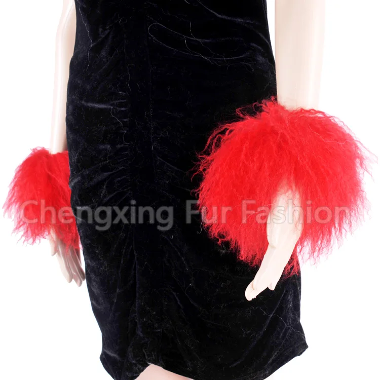 FREE SHIPPING CX-A-47 Cute And Lovely Mongolian Lamb Fur Fur Cuff Bracelet Hot Selling