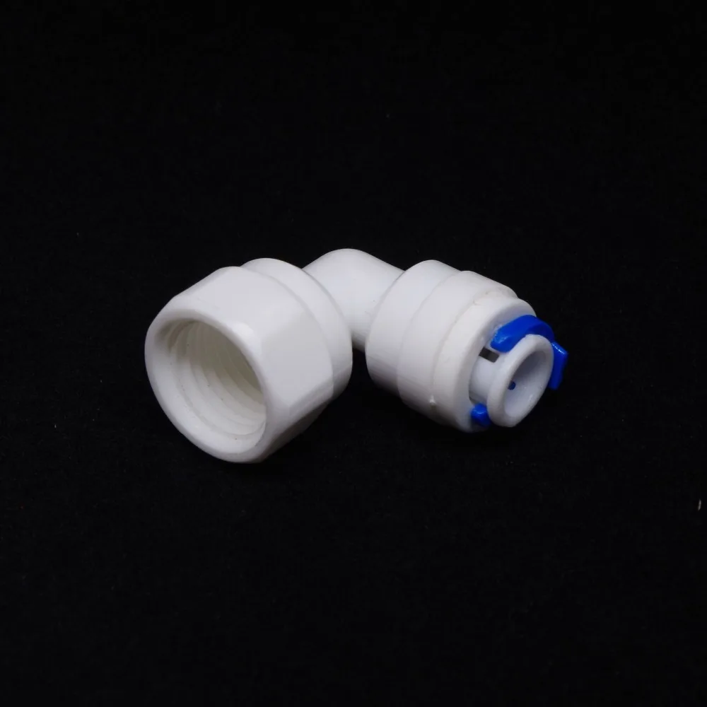 

Elbow 1/4" OD Tube Quick Pushfit -1/4" Female Fitting Connection Aquarium RO Water Filter Reverse Osmosis System