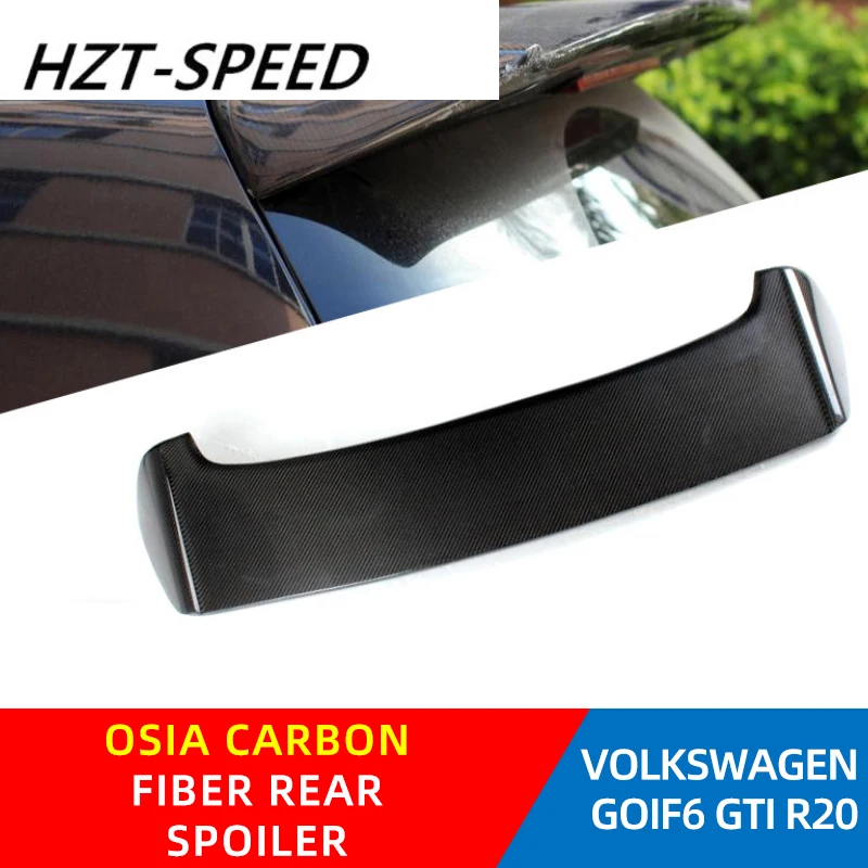 GOLF 6GTI R20 Modified OSIA Style Carbon Fiber Material Rear Spoiler for VOLKSWAGEN