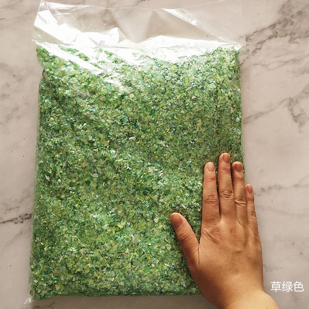 500 g Bonbonpapier, 15 Farben, Muschelpapier, Schleimfüller, Tonspielzeug, DIY-Schleimzubehör, Dekor, Gelee, Schlamm, Handgummi, Ton, Kind – Detail 2