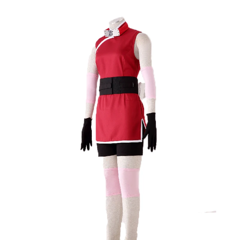 High Quality Stock Japanese Anime The Last the Movie Haruno Sakura Cosplay Costume with hair accessory For Halloween 11