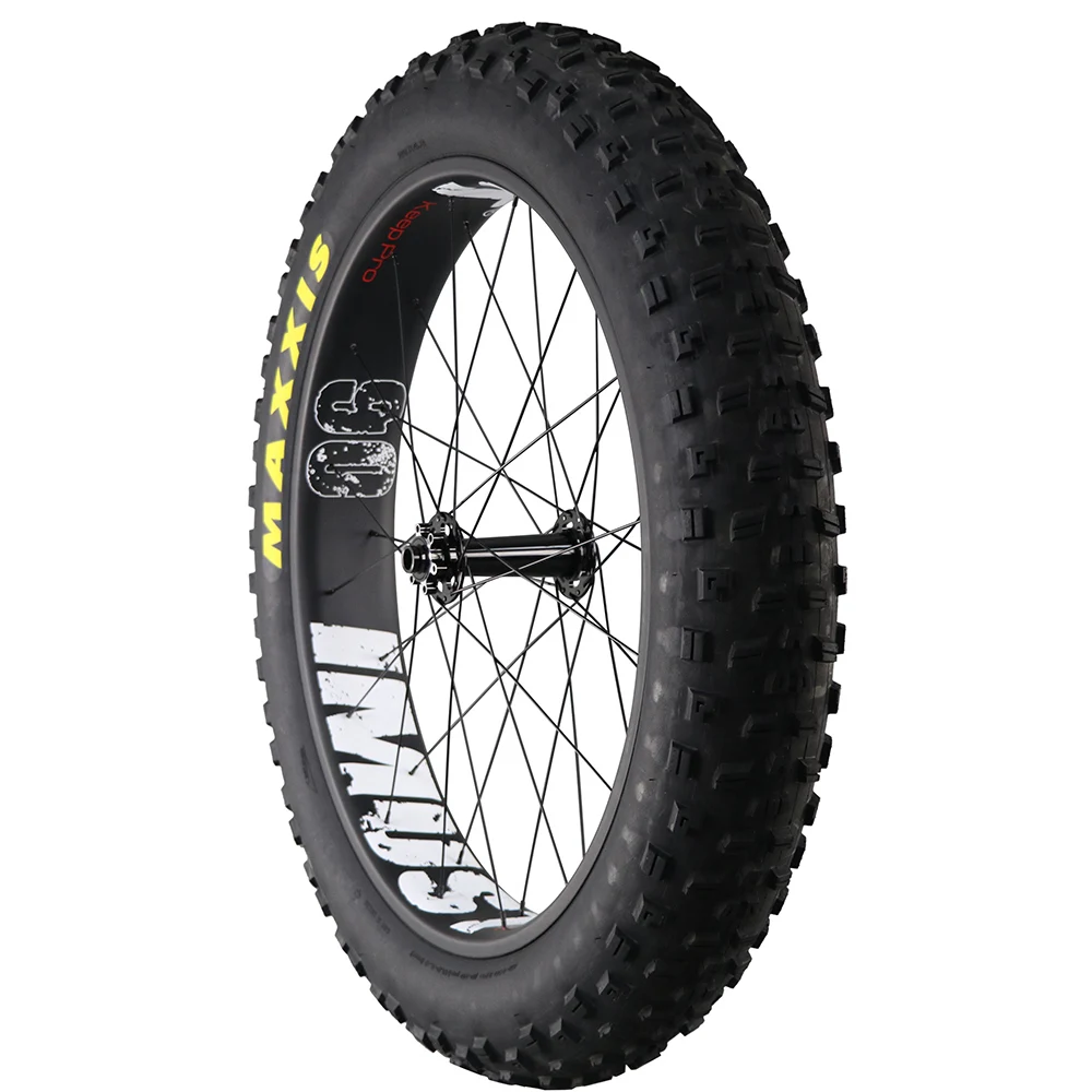 690-T fatbike carbon wheels clincher  tubuless 26 inch bike rim 90mm width High end fat bike made in China