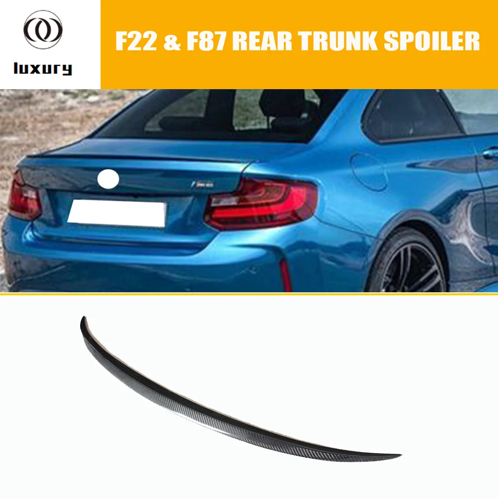 

M Style Carbon Fiber Rear Trunk Boot Lip Wing Spoiler for BMW F22 220 228 235 240 & F87 M2 14-20