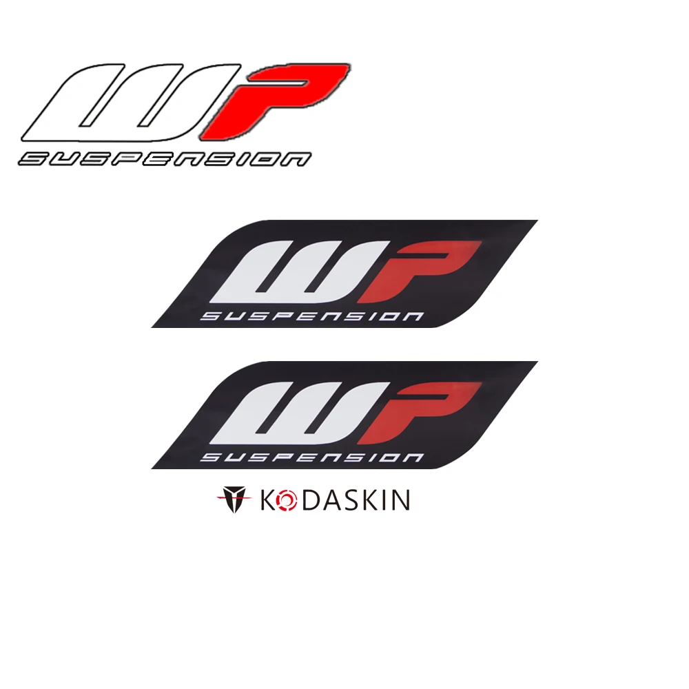 

KODASKIN Motorcycle Stickers Raise 3D Emblem Carbon Decals for Wp Suspension