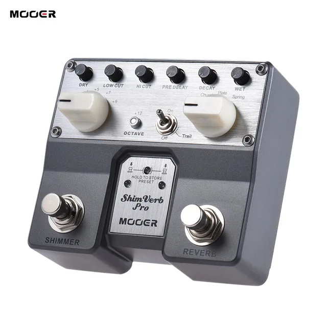 

MOOER ShimVerb Pro Digital Reverb Guitar Effect Pedal with Shimmer Effect 5 Reverberation Modes Twin Footswitch