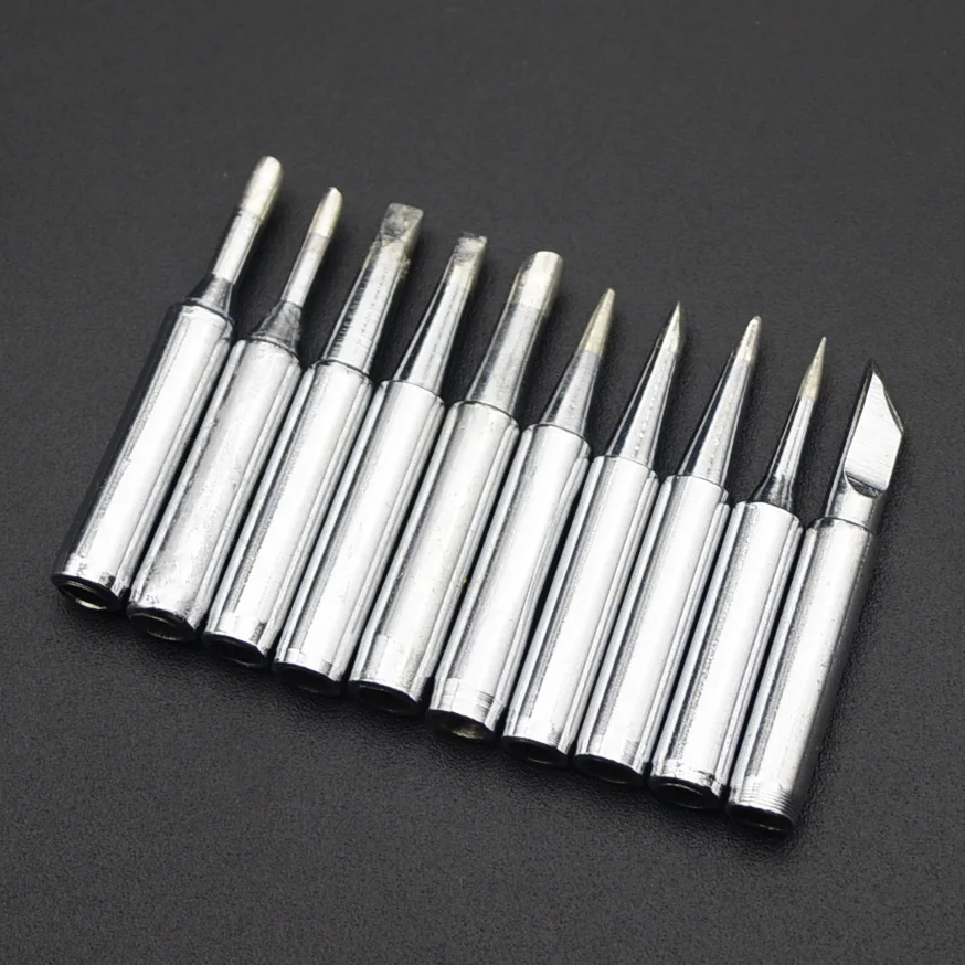 10pcs/lot onstant-temperature Uk Common Solder Soldering Iron Tip For Hakko Rework Soldering Station Tool 900M 933