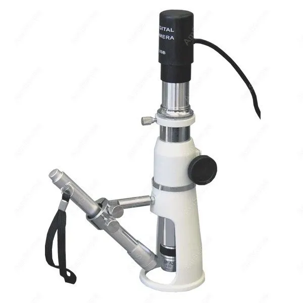 Portable Shop Measuring Microscope --AmScope Supplies 100X Portable Shop Measuring Microscope + USB Camera