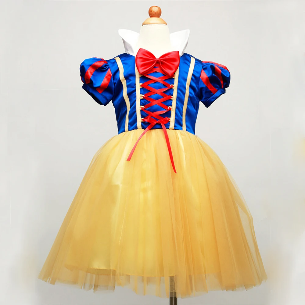 Children Cosplay Dress Snow White Girl Princess Dress Halloween Party Costume Children Clothing Sets Kids Clothes Girls Dresses