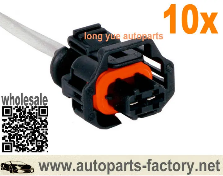 

Longyue 10pcs Connector Pigtail Fits Engine Crankshaft Position Sensor/Engine Oil Pressure Switch 6"