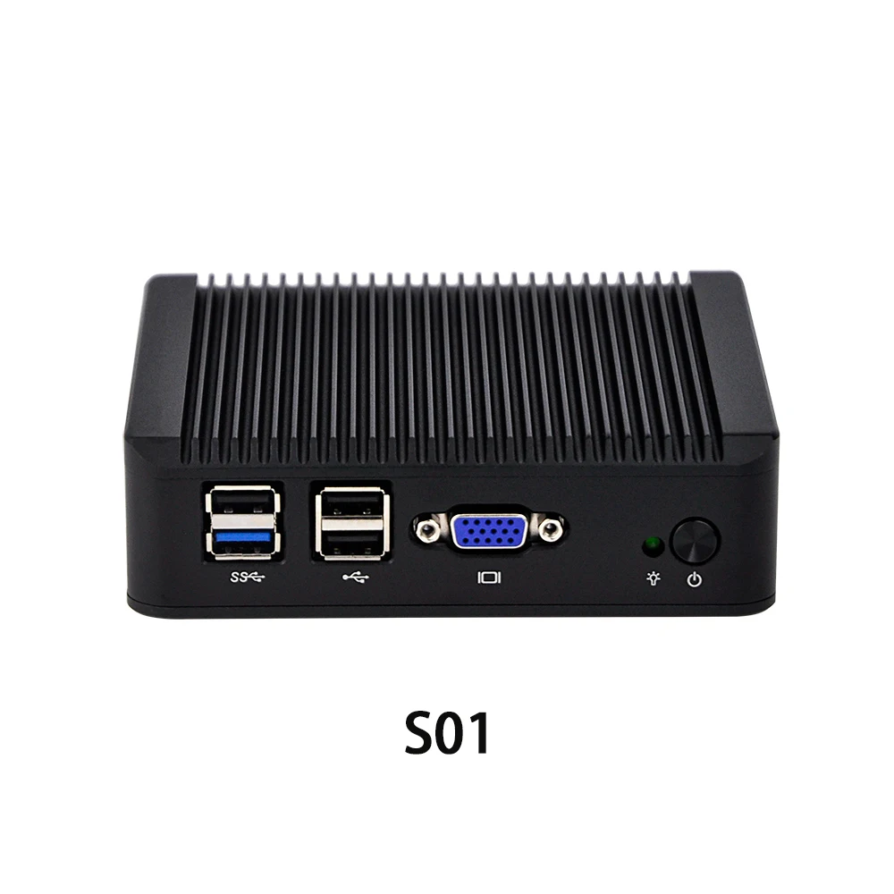 Mini PC sin ventilador, 4 LAN, J1900 Celeron, Quad Core, baja potencia, Windows Ubuntu, Ultra duradero, VGA Industrial X86, novedad