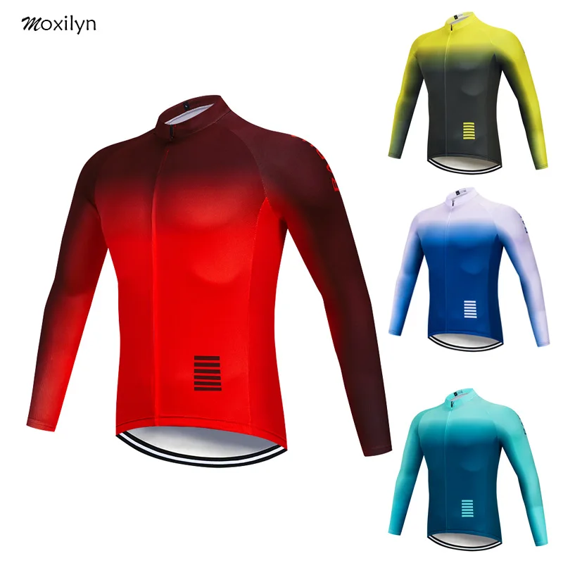 Cycling Jersey Set Mens Winter Thermal Fleece Long Sleeve Clothing 9D Padded Trousers Windproof Breathable Sweat Sweat Absorbing