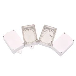 Clear Transparent/ White 85x58x33mm Enclosure Project Box Plastic Electronic Instrument Project Cover Box Enclosure Case