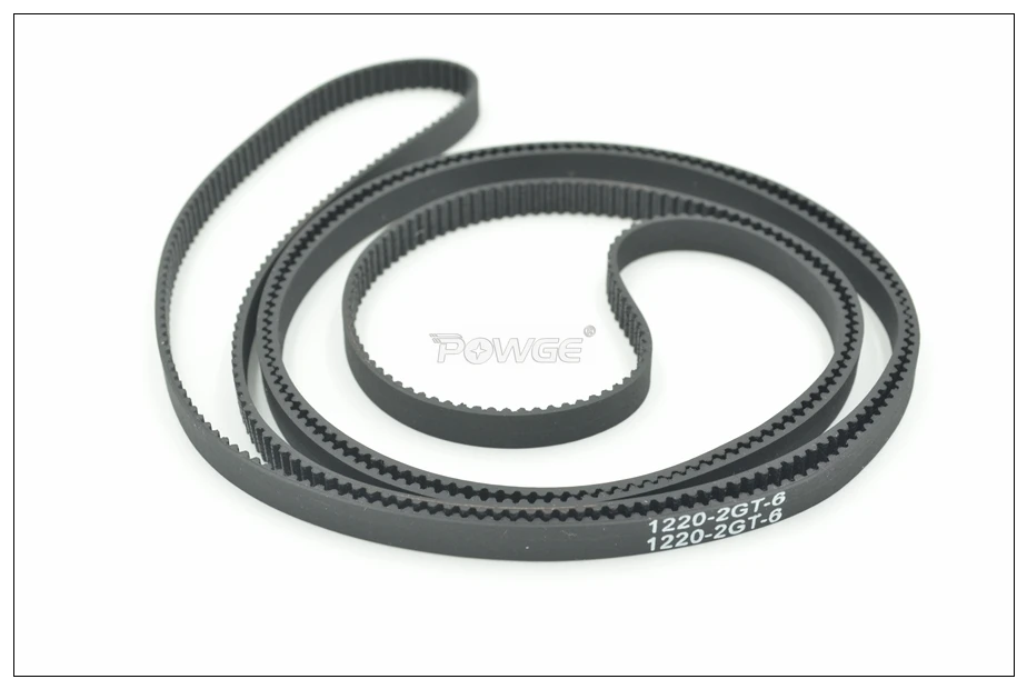 POWGE Pitch Length 1040 1100 1110 1136 1140 1164 1180 1210 1220 1240 1250 2GT Timing Belt W=6/9mm GT2 Synchronous Belt 1100-2GT