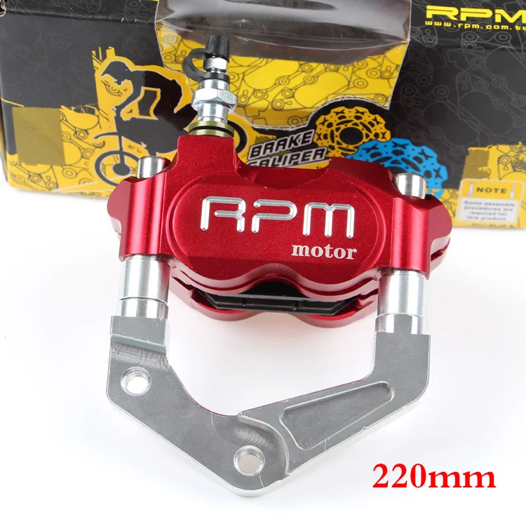 For Yamaha Aerox Nitro BWS 100 JOG 50 rr RPM Motor Motorcycle Brake Caliper+Brake Pump Adapter Bracket+200mm/220mm Brake Disc