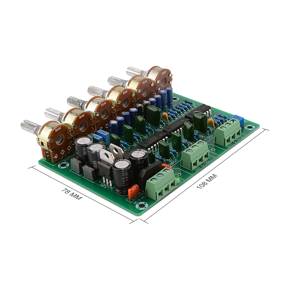 AIYIMA HIFI Enthusiast Preamplifier Amplifier Tone Board Two Channel Stereo Tone Volume EQ Control Preamp