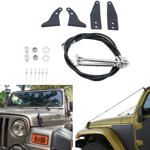 JK Jeep Wrangler 부품에 적합한 사지 라이저 키트 2007-2018 정글 보호 장애물을 통한 사지 라이저 로프 제거