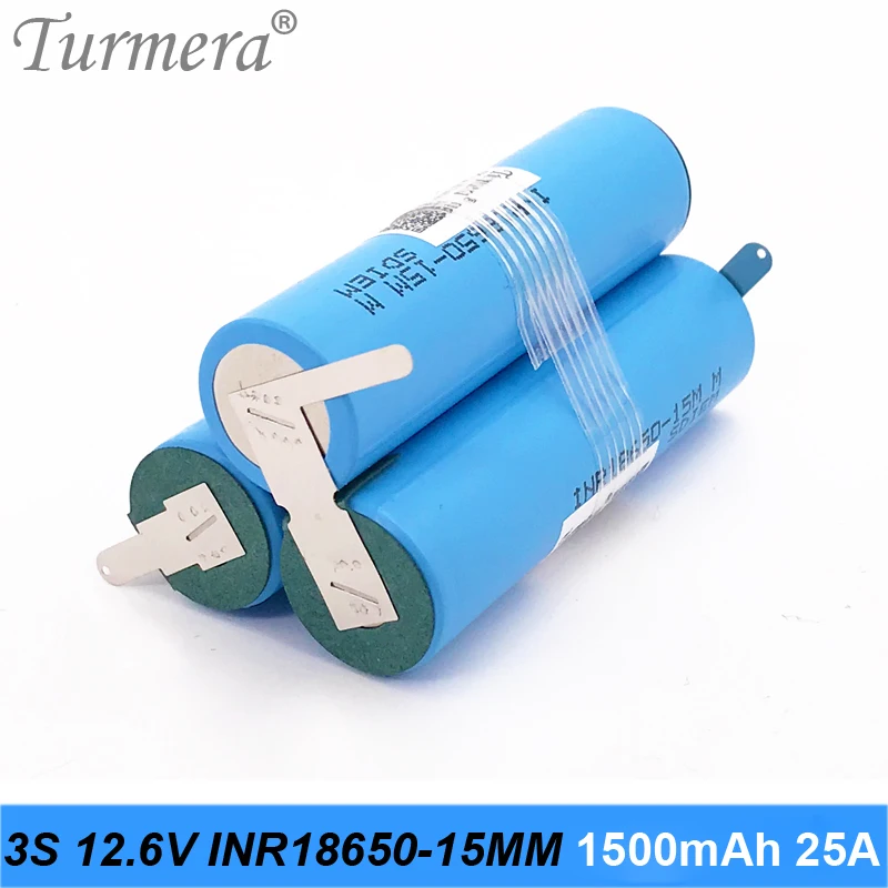 oryginalna bateria 18650 15M inr18650-15MM 1500mah 25A 10.8v 12.6v akumulator 18650 do wkrętarki akumulator niestandardowy pakiet