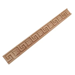 VZLX Wooden Carved Wood Twist Lines Style Decorative Indoor Door Semi Home Decor Decoration Accessories Figurines Miniatures