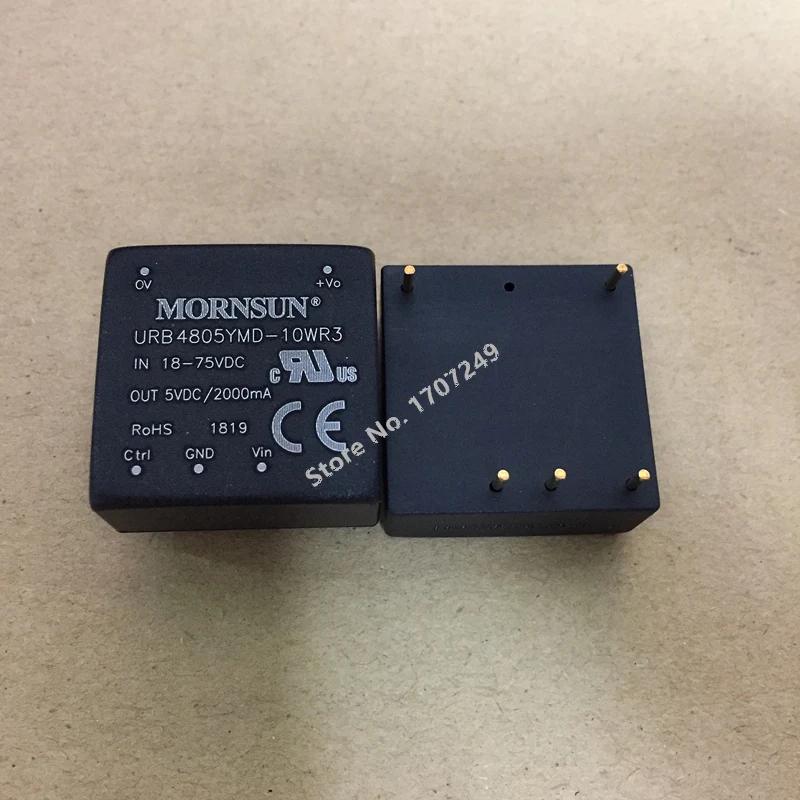 New Original MORNSUN Power module URB4805YMD-10WR3 Input: 18-75V Output: 5V 10W 2A DC-DC 1.5KV Voltage Isolate