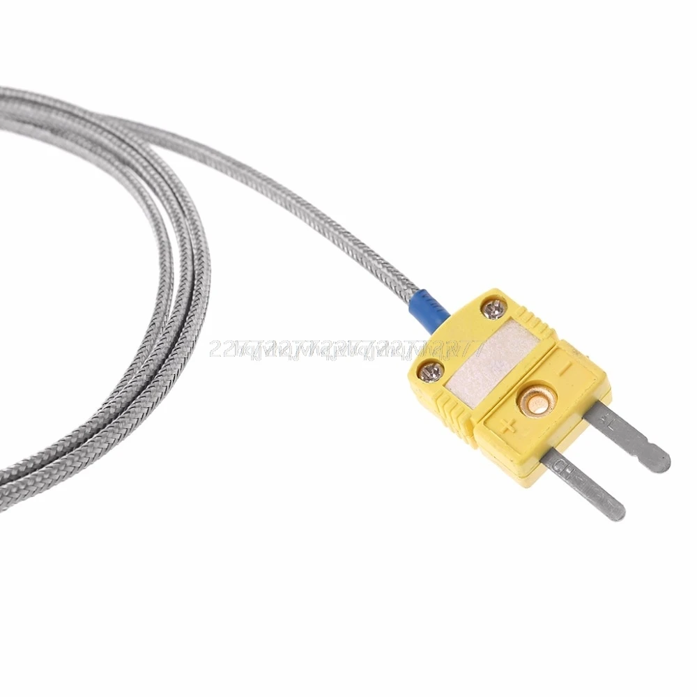 EGT K Type Thermocouple Temperature Controller Tools 0-1250C Exhaust Gas Temp Probe Connector with Exposed Tip My06 19