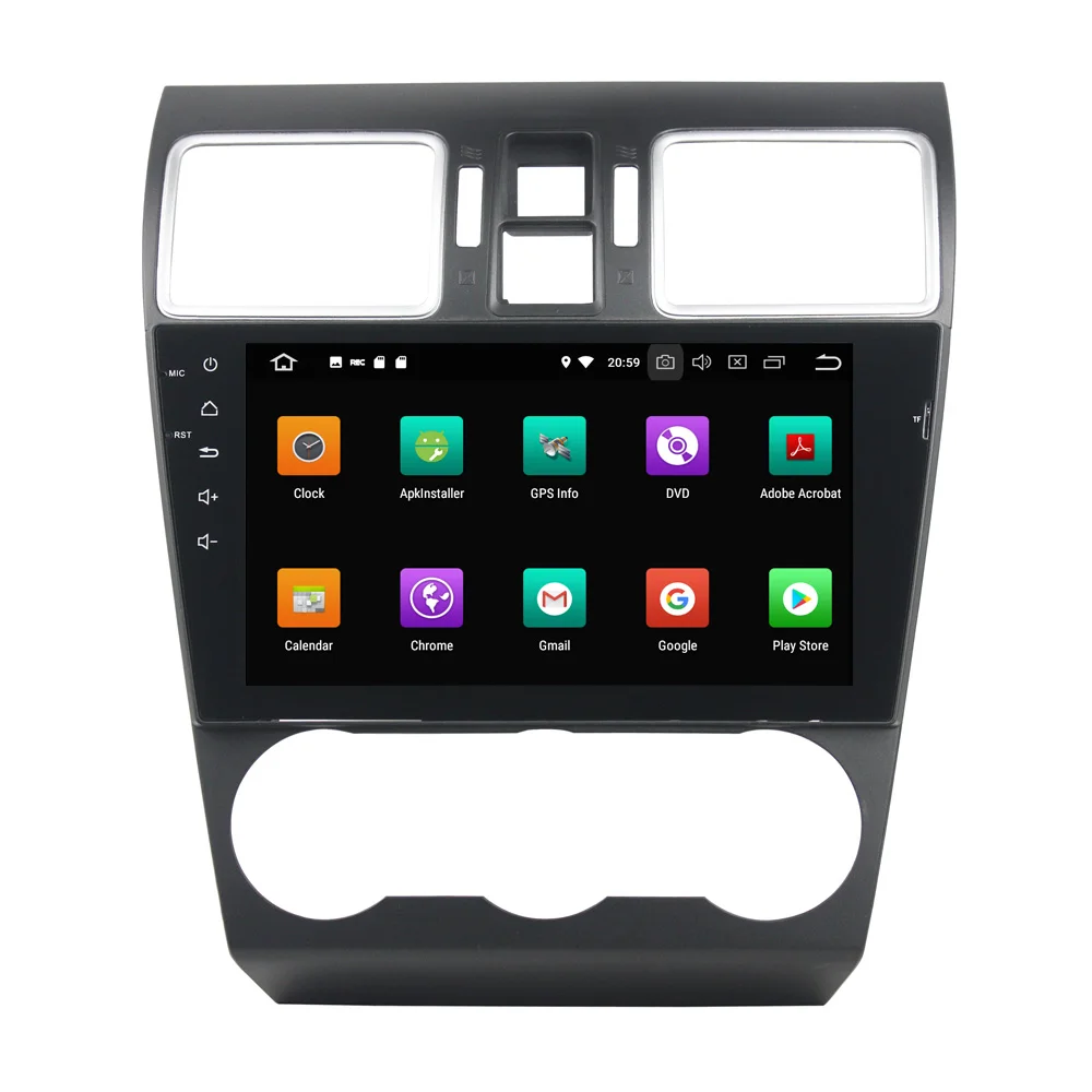 2025 carplay أندرويد 13 نظام تحديد المواقع والملاحة مشغل ديفيدي للسيارة لسوبارو WRX 2016-2017 مسجل راديو الوسائط المتعددة 2 DIN 4GB + 32GB DSP