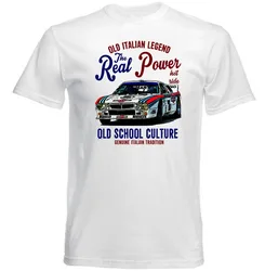 Vintage Italian Car Lancia 037 Rally Integrale 2019 New Design Short-Sleeve Fashion Streetwear Retro T Shirts