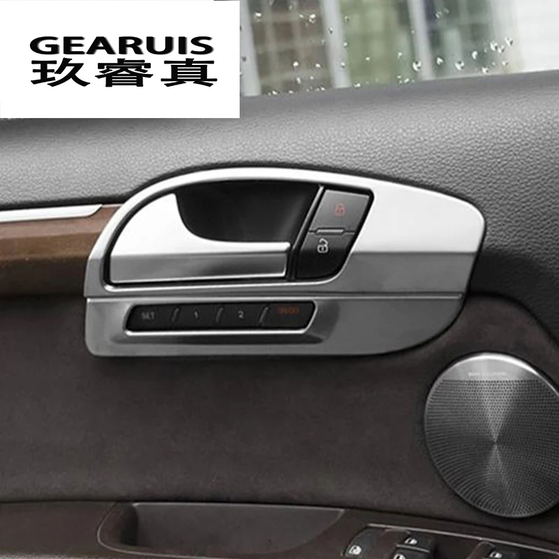 

Car styling Interior Door Handle Cover Trim Door Bowl Stickers decoration for Audi Q7 2008-2015 stainless steel auto accessories