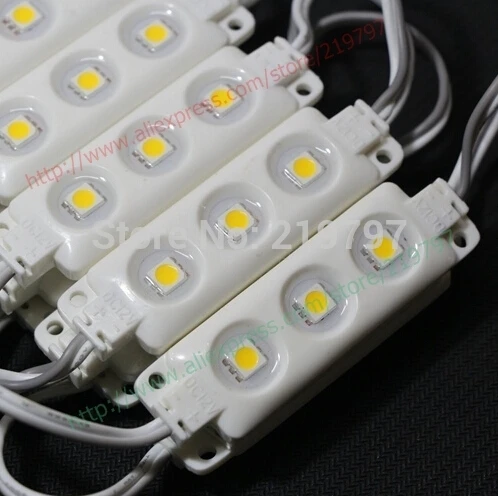 INJECTION MOLDING led module 5050 3LEDs/ piece Waterproof IP65 DC12V white/warm white free shipping