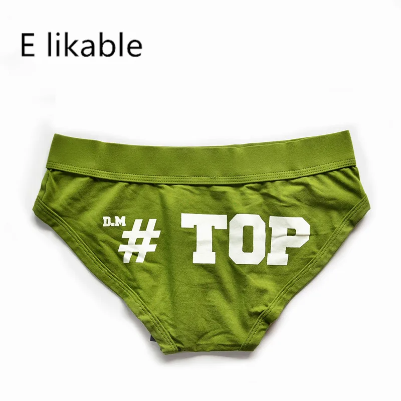 E likable youth new cotton letter printing men\'s underwear fashion sexy comfortable breathable low waist briefs