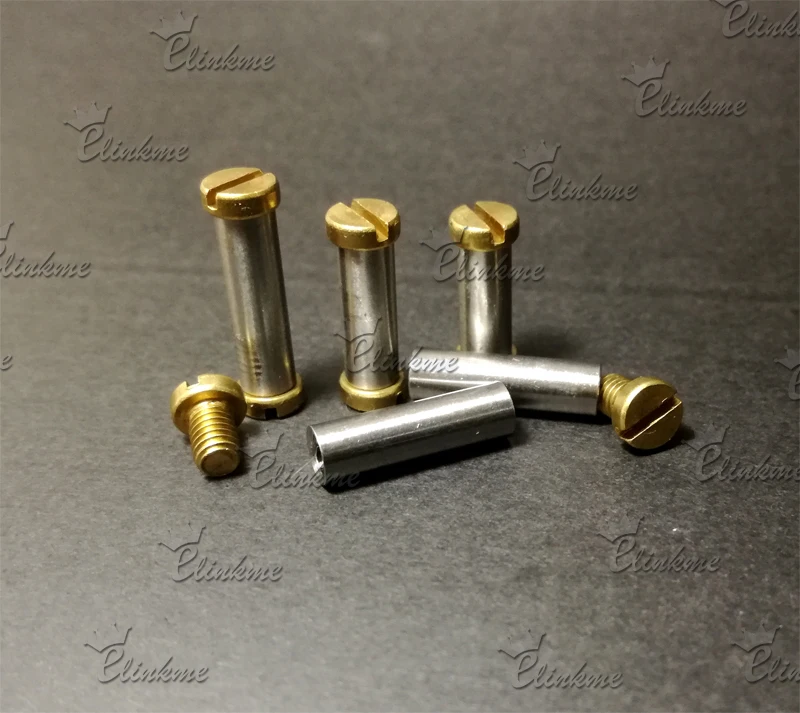 21.5mm *5mm chicago screw Slotted brass head screw for knife DIY tool Suitable for 5mm hole