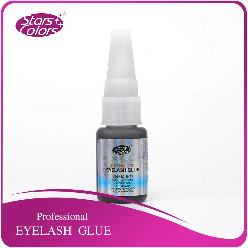 Black False Eyelash Extension Glue Low Odor No Toxic Eyelash Adhesive Eyelash Extension Tool for Professional Eyelash Beautician