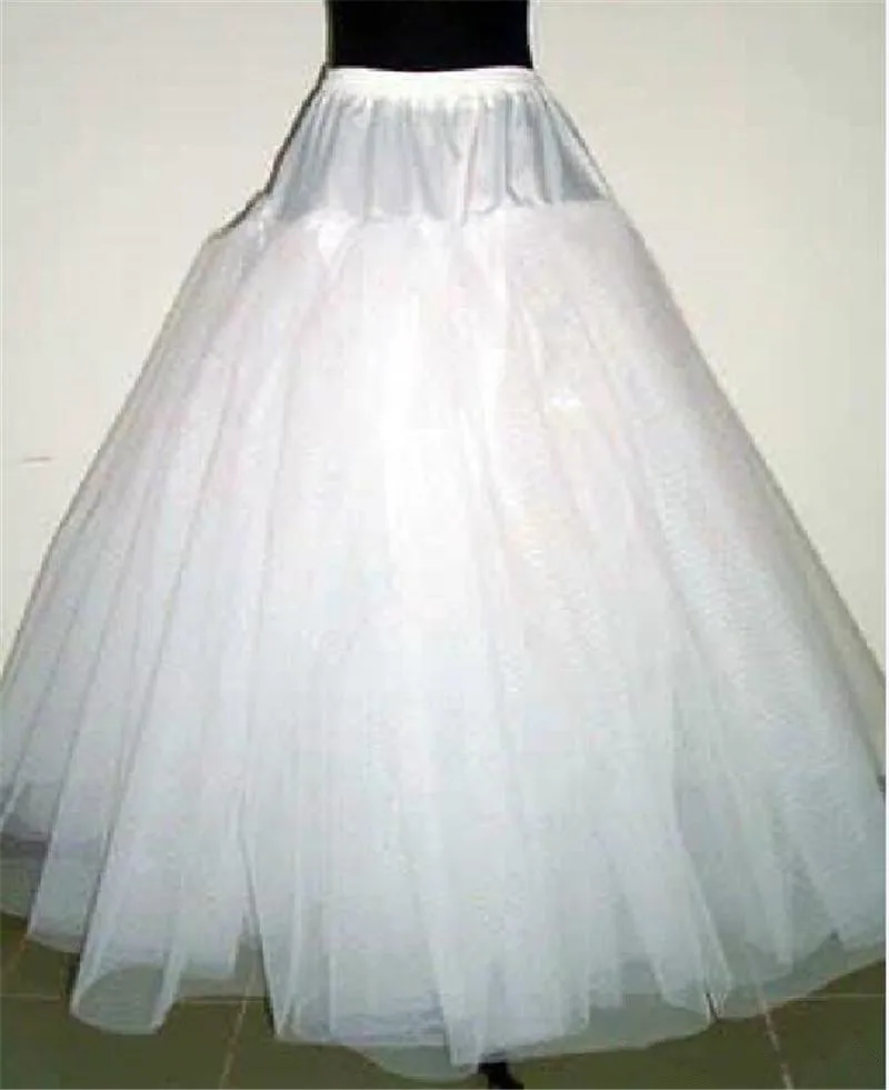 Wholesale A Line Crinoline Petticoats Plus Size Sexy Black Bridal Hoop Skirt High Quality Ruffle Wedding Accessories