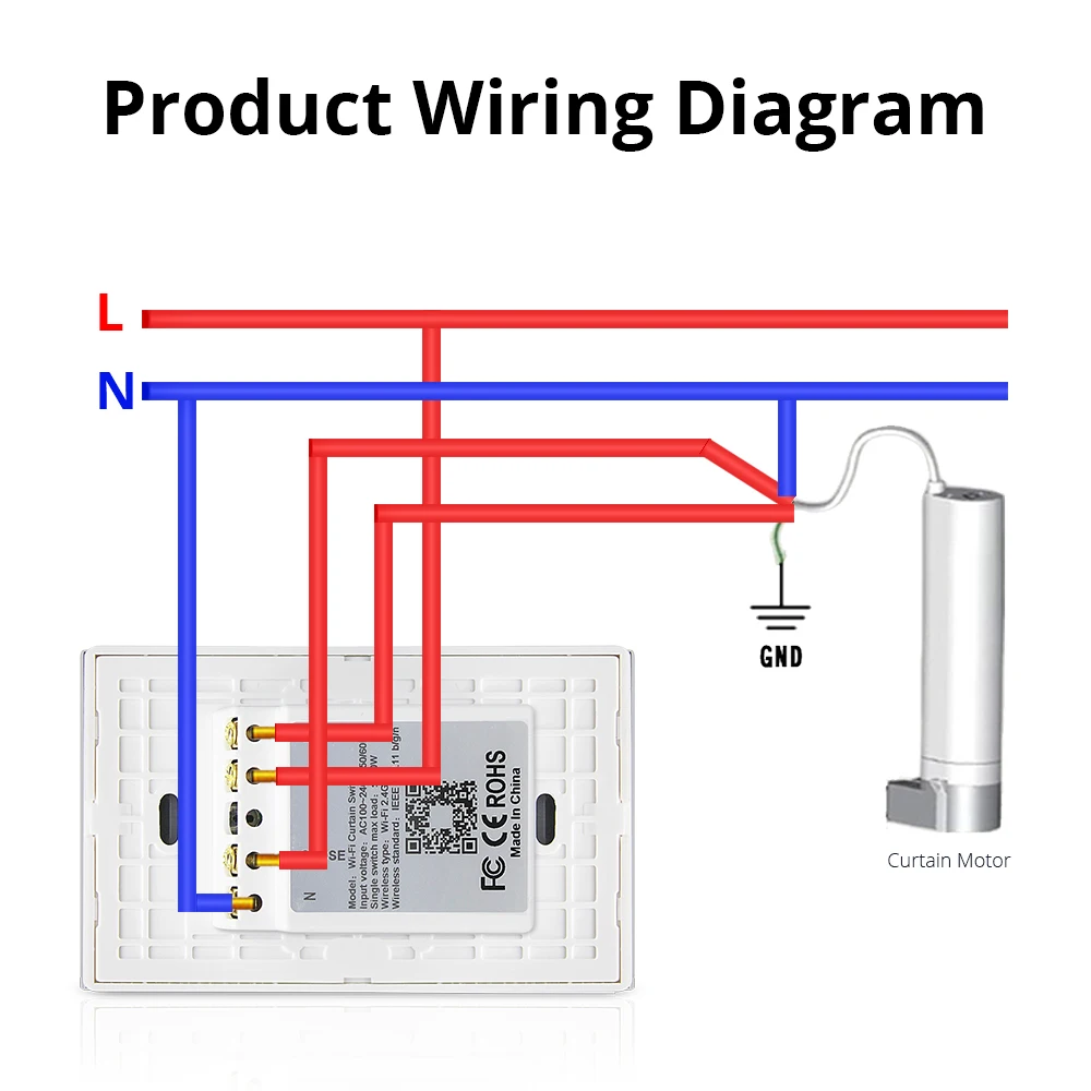 Zemismart-interruptor de cortinas smart life, wi-fi, controle por aplicativo alexa echo tuya, retroiluminação, interruptor liga/desliga, google home